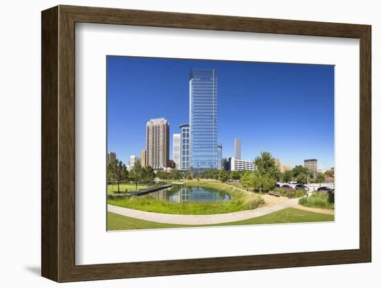 Discovery Green in Houston, Texas.-Jon Hicks-Framed Photographic Print