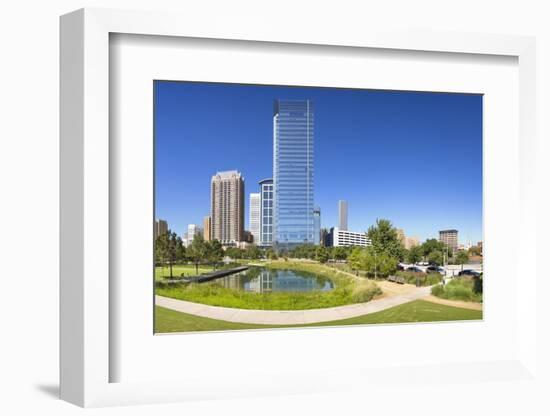 Discovery Green in Houston, Texas.-Jon Hicks-Framed Photographic Print