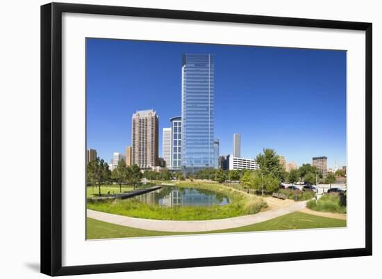 Discovery Green in Houston, Texas.-Jon Hicks-Framed Photographic Print