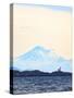 Discovery Island Lighthouse, Victoria, B.C. against Mt. Baker-Stuart Westmorland-Stretched Canvas