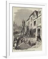 Discovery of a Roman Tesselated Pavement, in Cirencester-null-Framed Giclee Print