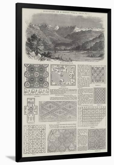 Discovery of a Roman Villa, Near Pau-null-Framed Giclee Print