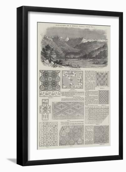 Discovery of a Roman Villa, Near Pau-null-Framed Giclee Print