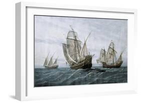 Discovery of America (1492)-null-Framed Art Print