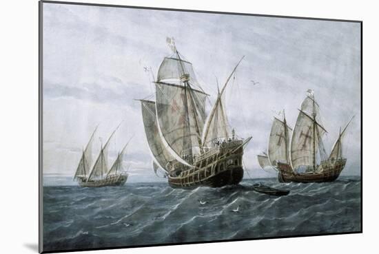 Discovery of America (1492)-null-Mounted Art Print