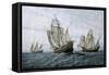 Discovery of America (1492)-null-Framed Stretched Canvas