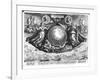 Discovery of America with Portraits of Amerigo Vespucci (1454-1512) and Christopher Columbus-Jan van der Straet-Framed Giclee Print