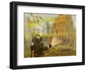 Discovery of Atlantis and Other Submerged Civilisations-null-Framed Art Print