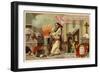 Discovery of Gunpowder by the Monk Berthold Schwarz, 1318-null-Framed Giclee Print