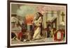 Discovery of Gunpowder by the Monk Berthold Schwarz, 1318-null-Framed Giclee Print