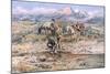 Discovery of Last Chance Gulch Montana-Charles Marion Russell-Mounted Giclee Print