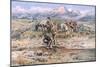 Discovery of Last Chance Gulch Montana-Charles Marion Russell-Mounted Giclee Print