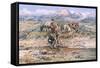 Discovery of Last Chance Gulch Montana-Charles Marion Russell-Framed Stretched Canvas