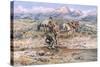 Discovery of Last Chance Gulch Montana-Charles Marion Russell-Stretched Canvas