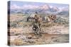 Discovery of Last Chance Gulch Montana-Charles Marion Russell-Stretched Canvas