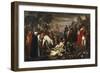Discovery of Manfredi's Body after Battle of Benevento, 1266-Giuseppe Bezzuoli-Framed Giclee Print