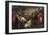 Discovery of Manfredi's Body after Battle of Benevento, 1266-Giuseppe Bezzuoli-Framed Giclee Print