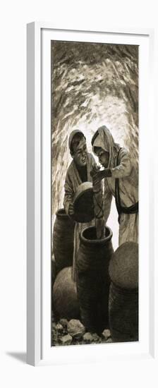 Discovery of the Dead Sea Scrolls-Frank Marsden Lea-Framed Premium Giclee Print