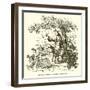 Discovery of the Laws of Gravitation by Isaac Newton-John Leech-Framed Giclee Print