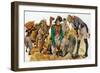 Discovery of the Rosetta Stone in Egypt (Colour Litho)-Peter Jackson-Framed Giclee Print