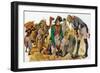 Discovery of the Rosetta Stone in Egypt (Colour Litho)-Peter Jackson-Framed Giclee Print