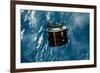 Discovery Satellite in Orbit-null-Framed Photographic Print