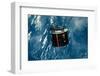 Discovery Satellite in Orbit-null-Framed Photographic Print