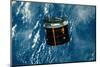 Discovery Satellite in Orbit-null-Mounted Photographic Print