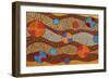 Discs Logs and Lines-Frances Ferdinands-Framed Giclee Print