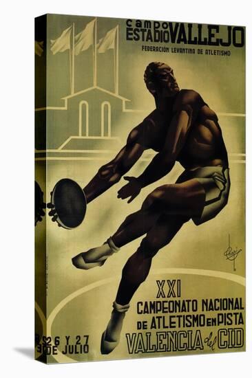 Discus Promotion - Campo Estadio Vallejo-Lantern Press-Stretched Canvas