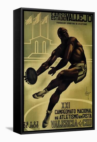 Discus Promotion - Campo Estadio Vallejo-Lantern Press-Framed Stretched Canvas