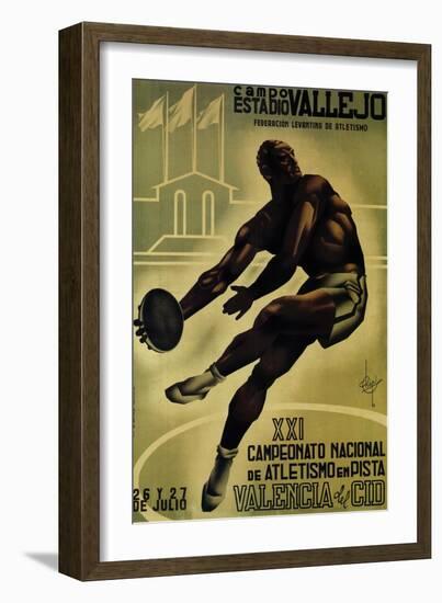 Discus Promotion - Campo Estadio Vallejo-Lantern Press-Framed Art Print