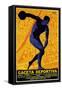 Discus Promotion - Gaceta Deportiva-Lantern Press-Framed Stretched Canvas