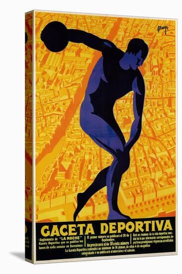 Discus Promotion - Gaceta Deportiva-Lantern Press-Stretched Canvas