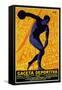 Discus Promotion - Gaceta Deportiva-Lantern Press-Framed Stretched Canvas