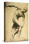 Discus Thrower, Drawing of a Classical Sculpture, C.1874-Evelyn De Morgan-Stretched Canvas