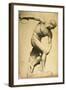 Discus Thrower, Drawing of a Classical Sculpture, C.1874-Evelyn De Morgan-Framed Giclee Print