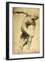 Discus Thrower, Drawing of a Classical Sculpture, C.1874-Evelyn De Morgan-Framed Giclee Print