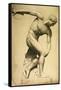 Discus Thrower, Drawing of a Classical Sculpture, C.1874-Evelyn De Morgan-Framed Stretched Canvas