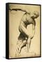 Discus Thrower, Drawing of a Classical Sculpture, C.1874-Evelyn De Morgan-Framed Stretched Canvas