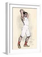 Discus Thrower in the Athens Olympic Games, 1896-null-Framed Giclee Print