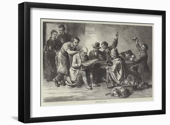 Discussing the Budget-Ebenezer Newman Downard-Framed Giclee Print