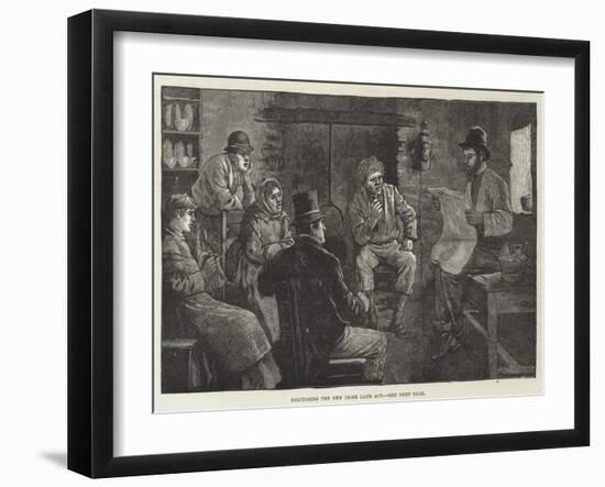 Discussing the New Irish Land Act-null-Framed Giclee Print