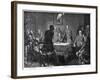 Discussing the Surrender of France after the Battle of Sedan, Franco-Prussian War, 1870-Georg Bleibtreu-Framed Giclee Print