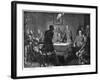 Discussing the Surrender of France after the Battle of Sedan, Franco-Prussian War, 1870-Georg Bleibtreu-Framed Giclee Print