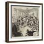 Discussing the War in a Paris Cafe-Frederick Barnard-Framed Giclee Print