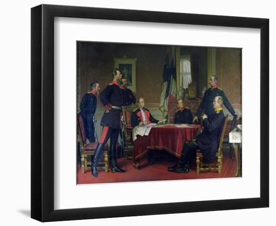 Discussion of a War Strategy in Versailles, 1900-Anton Alexander von Werner-Framed Giclee Print