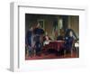 Discussion of a War Strategy in Versailles, 1900-Anton Alexander von Werner-Framed Giclee Print