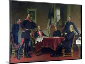 Discussion of a War Strategy in Versailles, 1900-Anton Alexander von Werner-Mounted Giclee Print