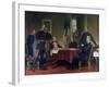 Discussion of a War Strategy in Versailles, 1900-Anton Alexander von Werner-Framed Giclee Print